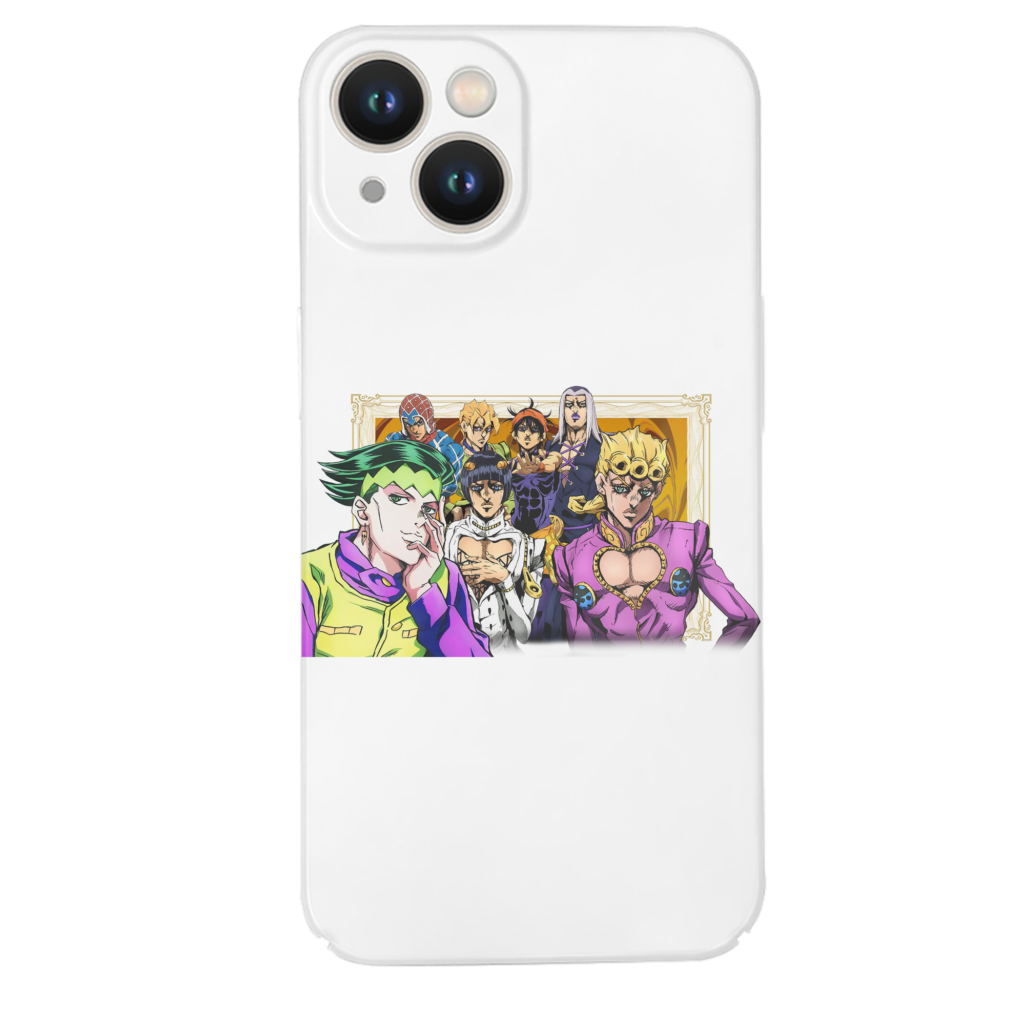 （画像用） ジョジョの奇妙な冒険 ジョルノ?ジョバァーナ JoJo's Bizarre Adventure Giorno Giovanna 【iPhone 14シリーズ対応】ハードケース